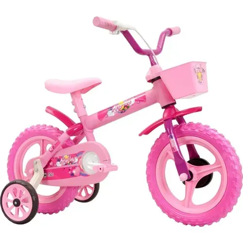 [regional] Bicicleta Infantil Aro 12 Track Bikes Arco ris Rosa