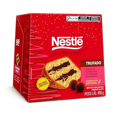 [primeira Compra] [2 Por R$30] Panettone Classic Trufado 450g