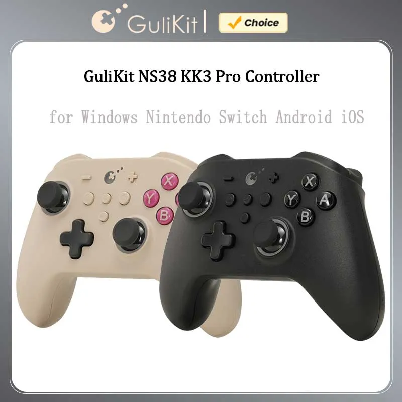 (taxa Inclusa) Gulikit-kingkong 3 Pro Gamepad Com Joysticks Efeito Hall E Gatilhos, Ns38, Windows, Nintendo Switch, Android, Ios