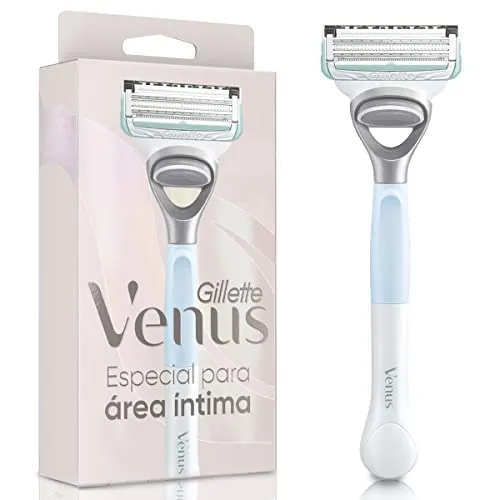 Gillette Venus Especial Para rea ntima Aparelho De Depilao Recarregvel Com Barra Anti-irritao, Depilao Feminina ntima