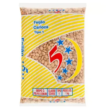 Feijo Carioca 5 Estrelas 1kg