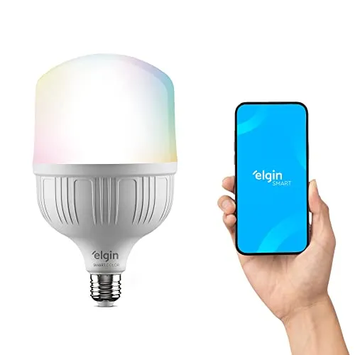 Lmpada Inteligente Alta Potncia 20w Elgin Color Rgb Wifi Compatvel Com Alexa E Google Home