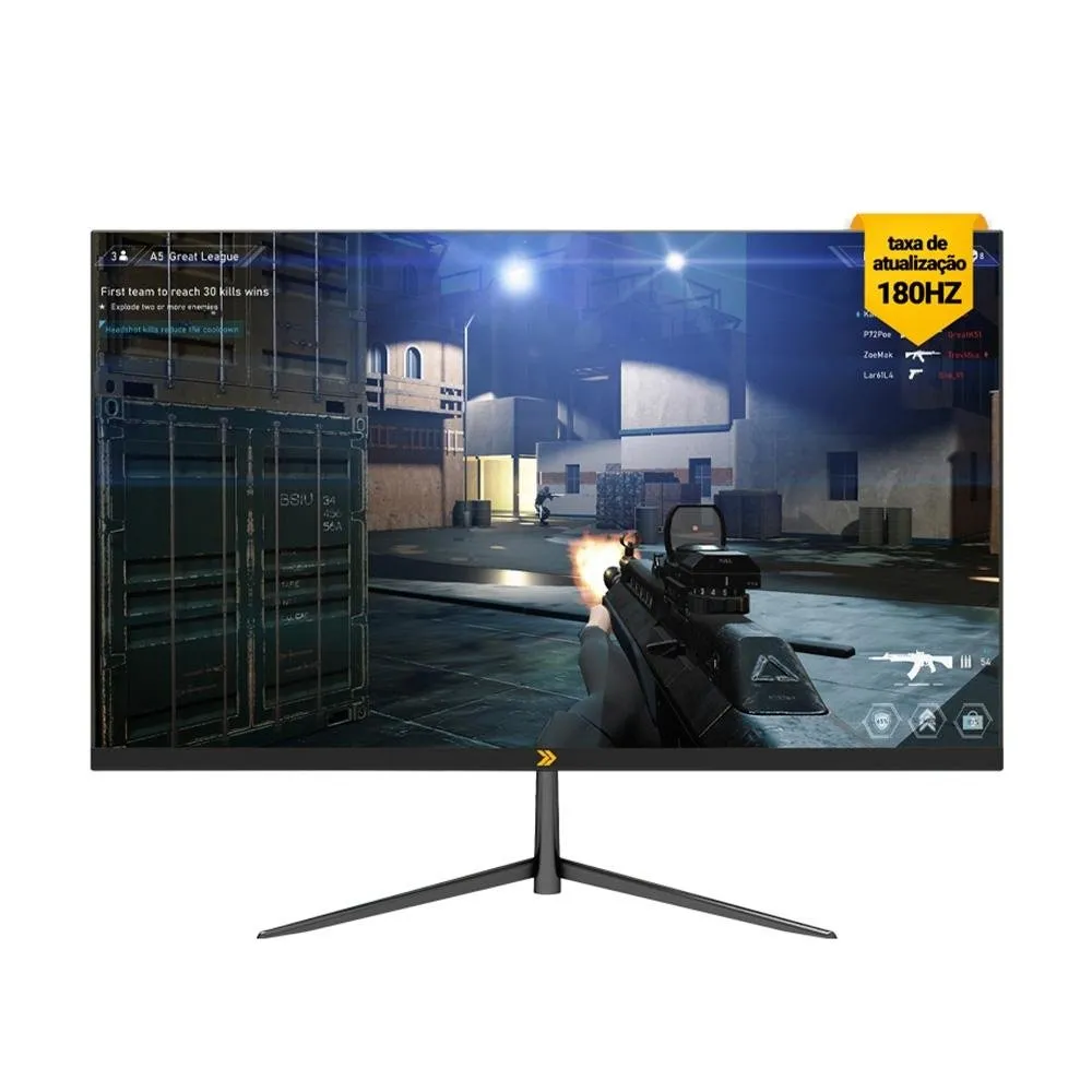 Monitor Gamer Curvo Kbm! Gaming Mg210 23.6, 180hz, Full Hd, 1ms, Displayport E Hdmi, Adaptive Sync, Ajuste De ngulo - Kgmg21023pt