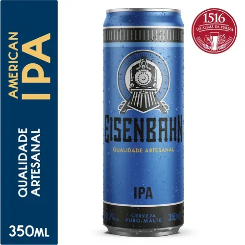 Cerveja American Ipa Puro Malte Eisenbahn Lata 350ml