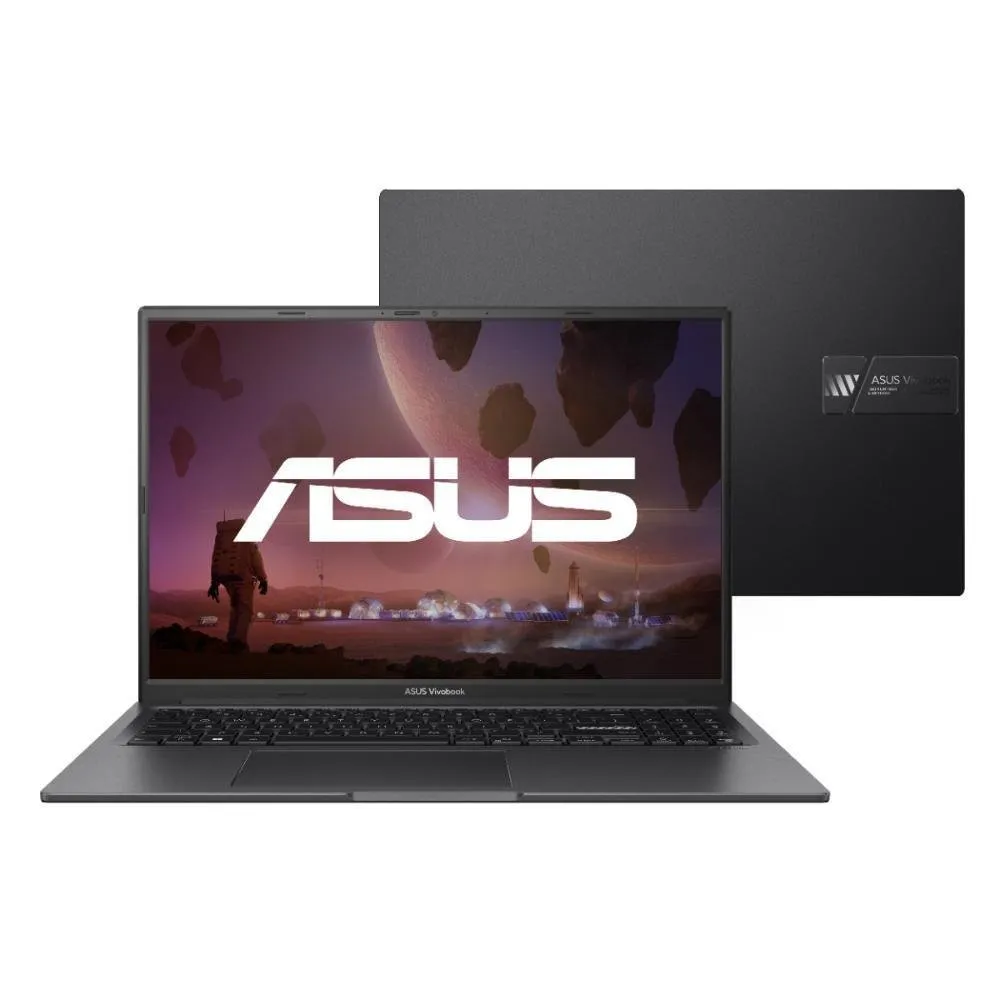 Notebook Asus Vivobook 16x K3605zf, Intel Core I5-12500h, 8gb Ram, Rtx 2050, Ssd 512gb, Tela 16 120hz, Linux Keepos, Indie Black - N1421