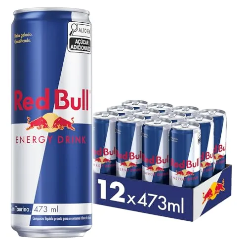 [rec] Pack De 12 Latas Red Bull Energtico, Energy Drink, 473 Ml