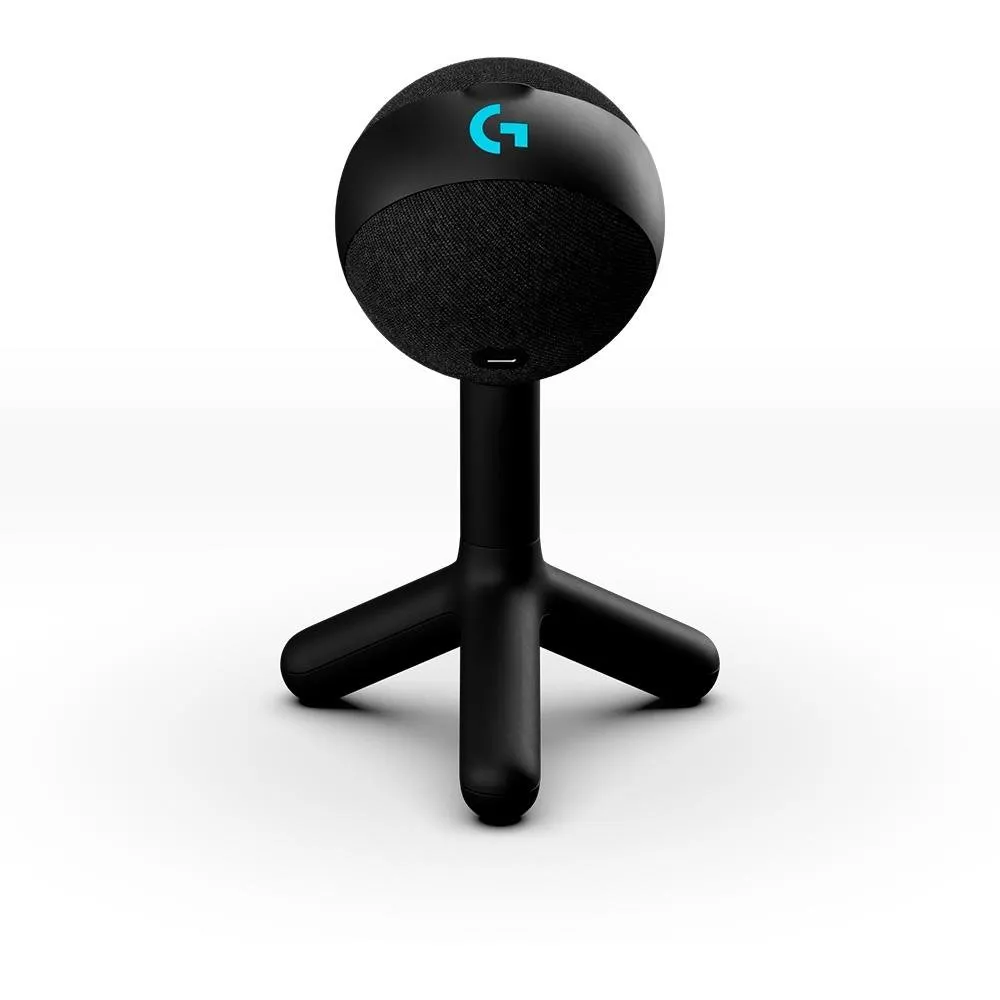 Microfone Gamer Logitech G Yeti Orb Com Rgb Lightsync, Usb Plug And Play Para Gravao De Contedo E Streaming, Preto - 988-000550