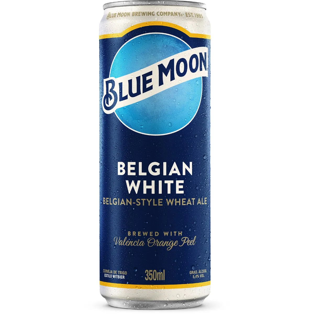 (regional) Cerveja Belgian White Blue Moon Wheat Ale Lata 350ml