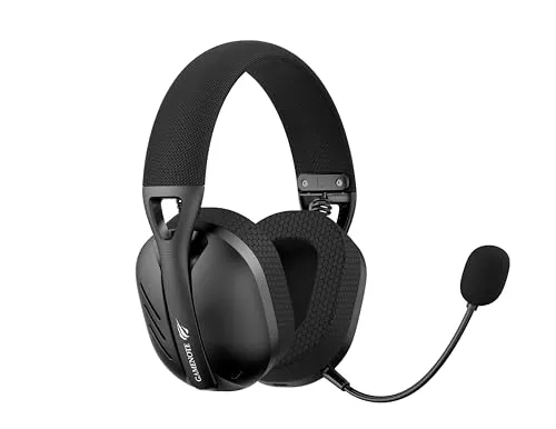 Fone De Ouvido Headset Gamer Havit Fuxi-h3 Black, Quad-mode Com Fio E Sem Fio, Wireless 2,4ghz, Bluetooth, Cabo Usb-c, Cabo 3,5mm. Surround