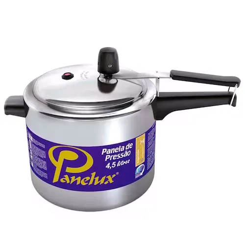 Panela De Presso Panelux Alumnio Polido - 4,5 L