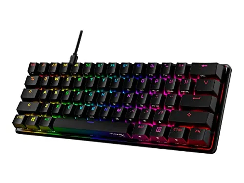 Hyper X, Teclado Mecanico Hyperx Alloy Origins 60, Preto Com Iluminao Rgb, Hkbo1s-rb-us/g