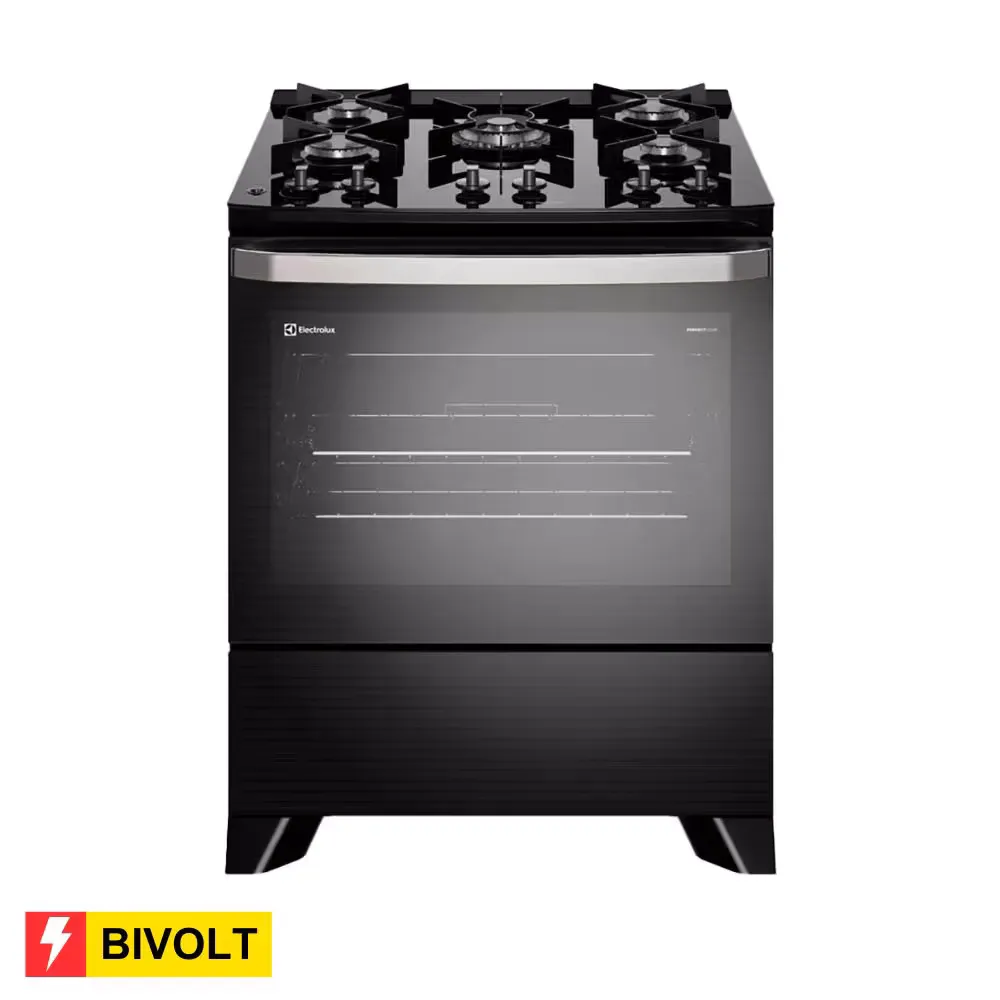 Reembalado: Fogo Electrolux 5 Bocas Experience Fe5gp Bivolt - Preto - Bivolt