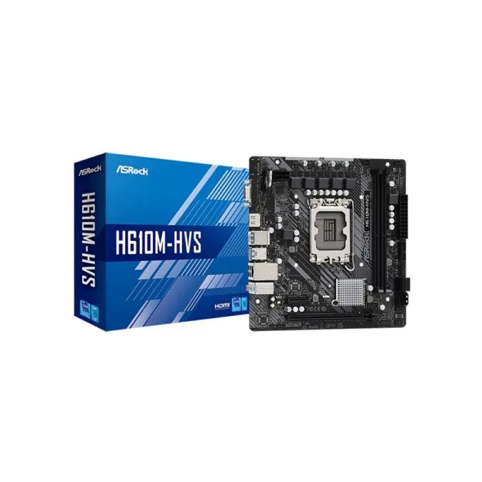 Placa Me Asrock H610m-hvs Lga 1700 Ddr4 Matx